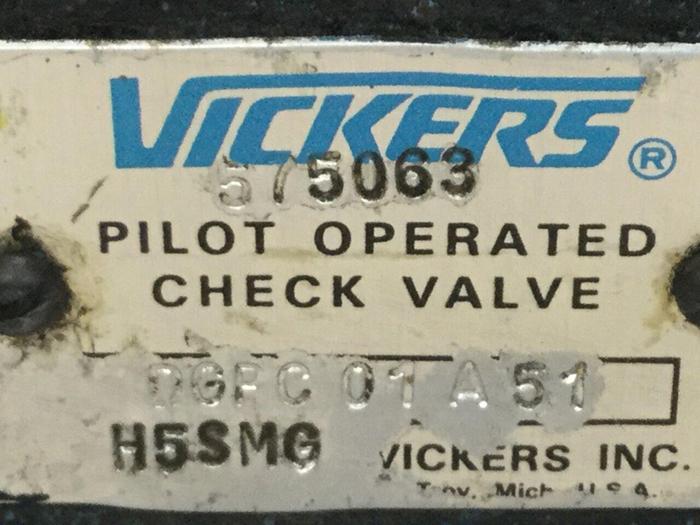 Used VICKERS Pilot Operated Check Valve DGPC01A51 #102602