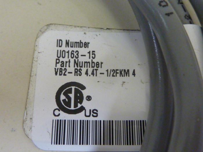 Used TURCK ELEKTRONIK Cable VB2-RS4.4T-1/2FKM4 #64530