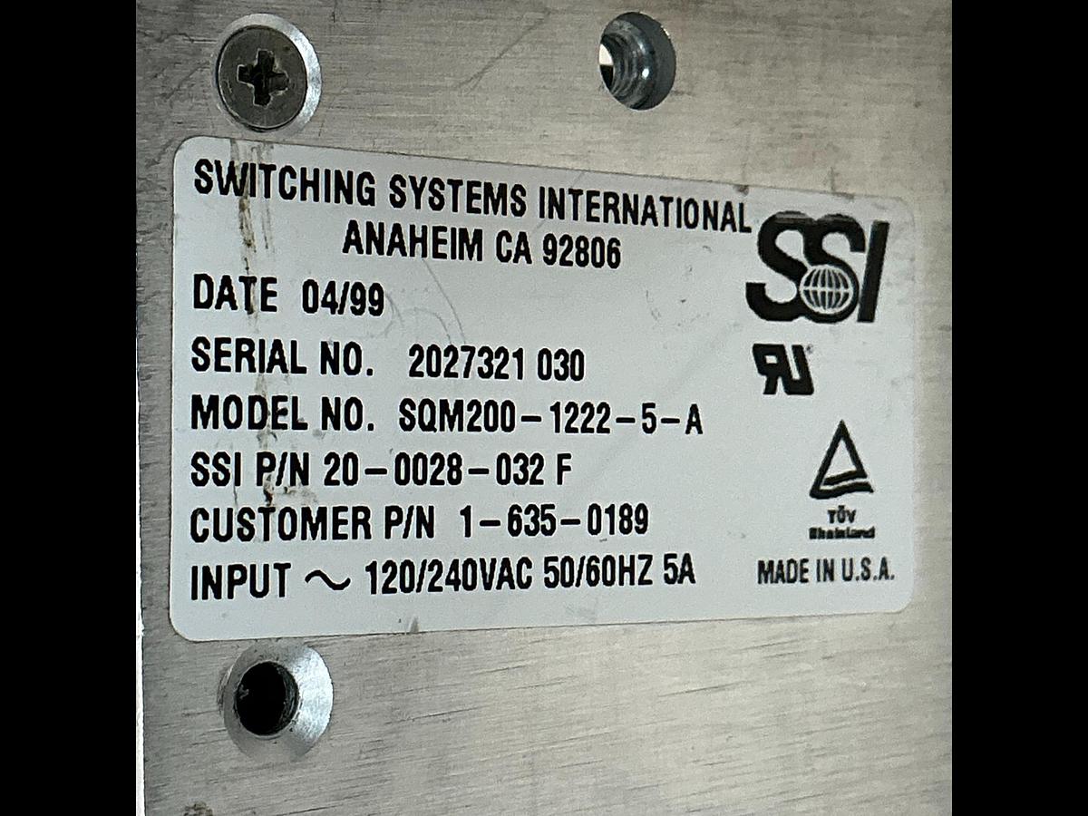 Used SSI SQM200-1222-5-A