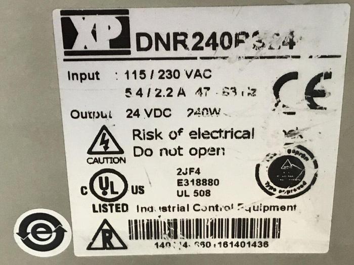 Used XP POWER Power Supply DNR240PS24 #131260
