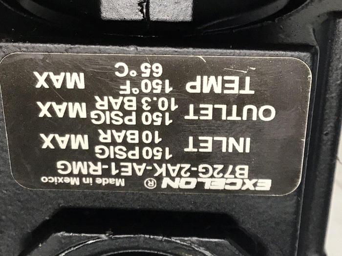 Used EXCELON Auto Drain Filter/Regulator B72G-2AK-AE1-RMG #129155