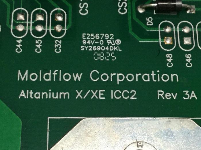 Used MOLDFLOW Circuit Board ALTANIUM X/XE ICC2 #109141