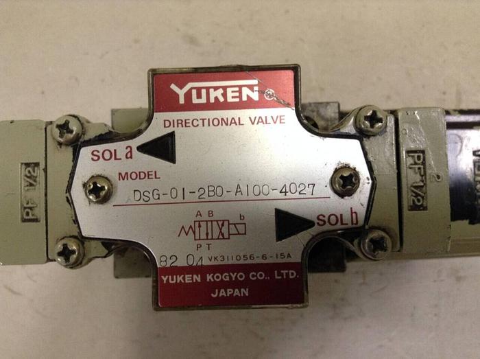 Used YUKEN Directional Valve DSG-01-2B0-A100-4027 #68230