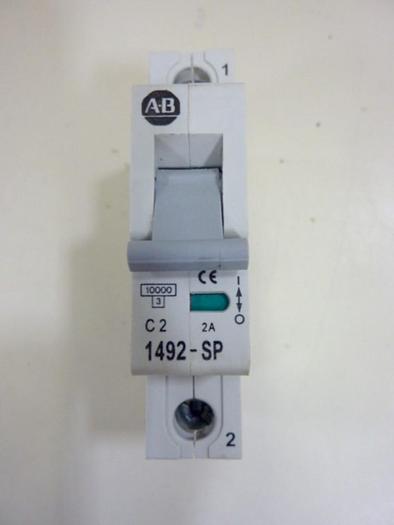 Used ALLEN BRADLEY 2 Amp Circuit Breaker 1492-SP1C020 SER C #103971