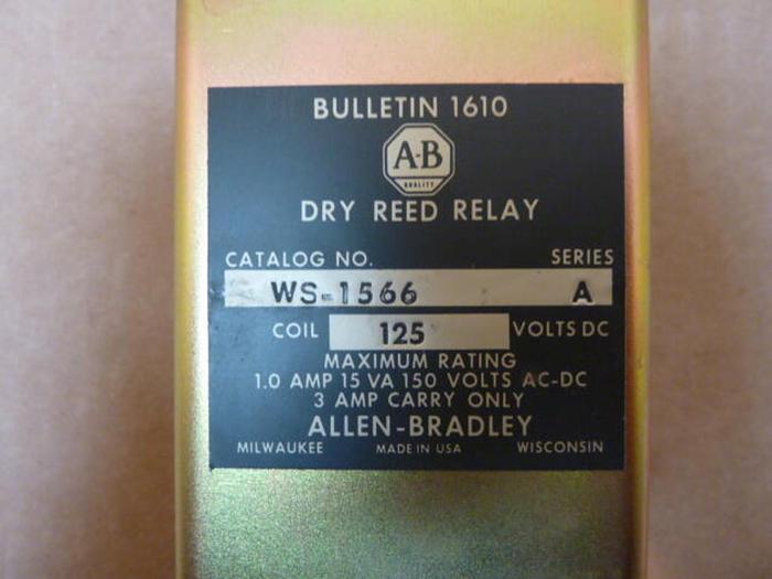 Used ALLEN BRADLEY Dry Reed Relay WS-1566 SER A #27727