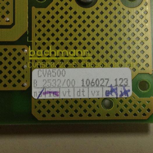 Used BACHMANN ELECTRONIC Circuit Board CVA500/2/S #103076