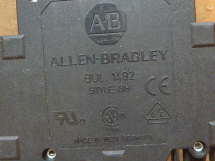 Used ALLEN BRADLEY 1 Amp Circuit Breaker 1492-GH010 SER B #34775