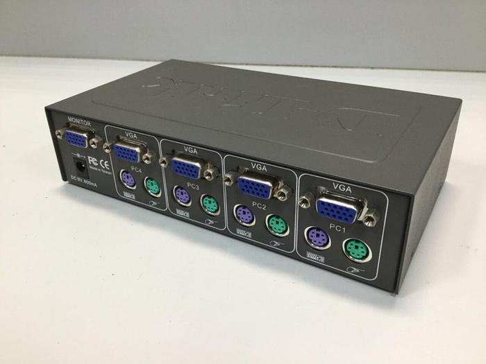 Used D LINK 4-Port KVM Switch DKVM-4 #101088