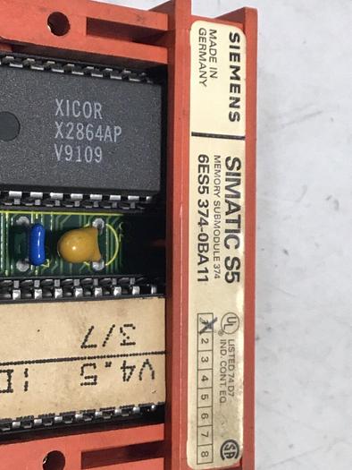 Used SIEMENS / VAN DORN SIMATIC S5 Memory 6ES5 374-0BA11 #134985