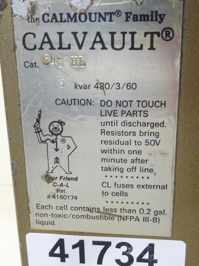 Used CALMOUNT Capacitor 643 UL #41734