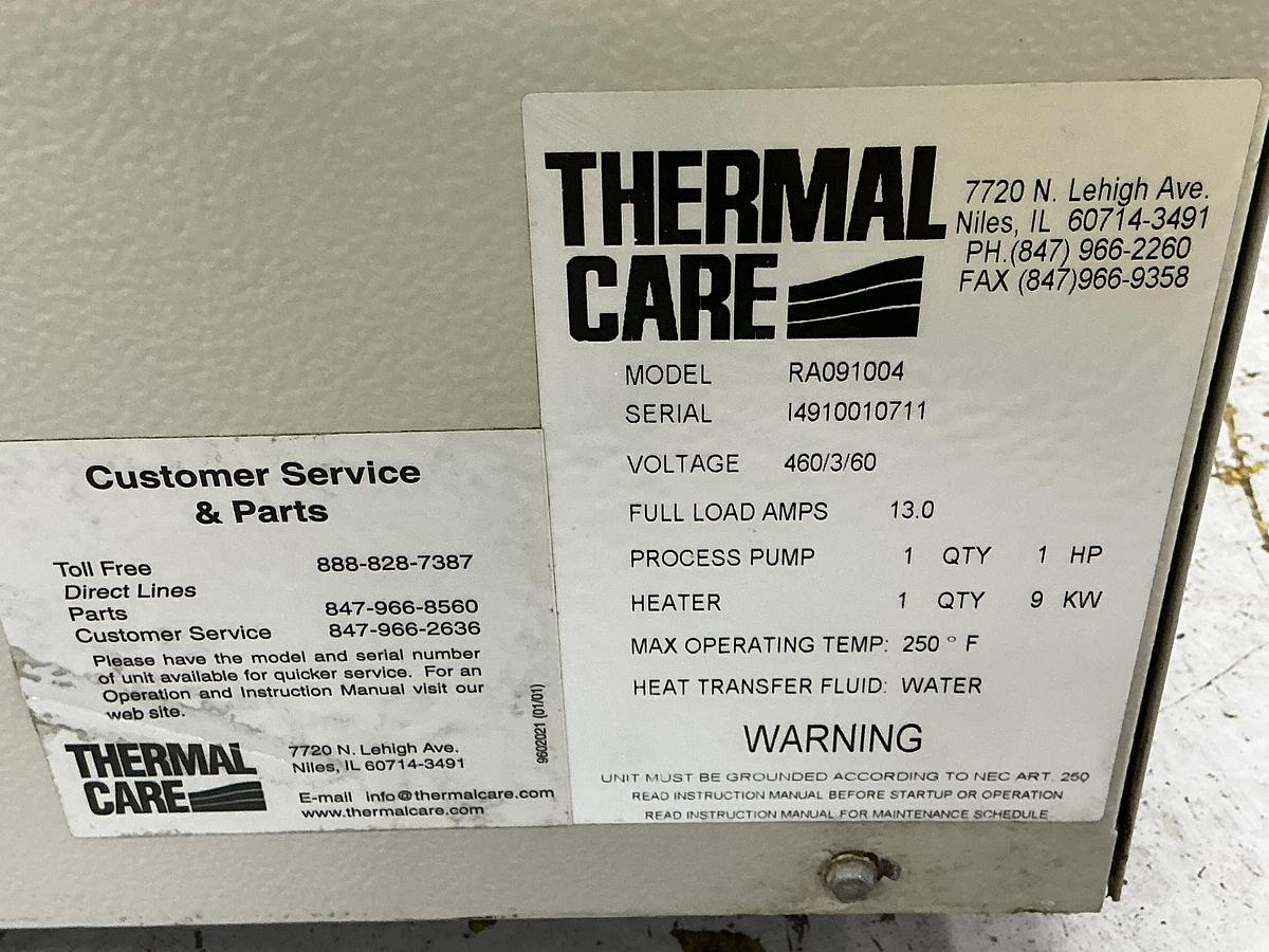 Used Thermal care RA091004