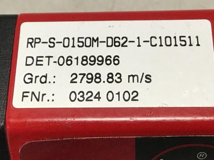 Used TEMPOSONICS INC Linear Sensor RP-S-0150M-D62-1-C101511 Used