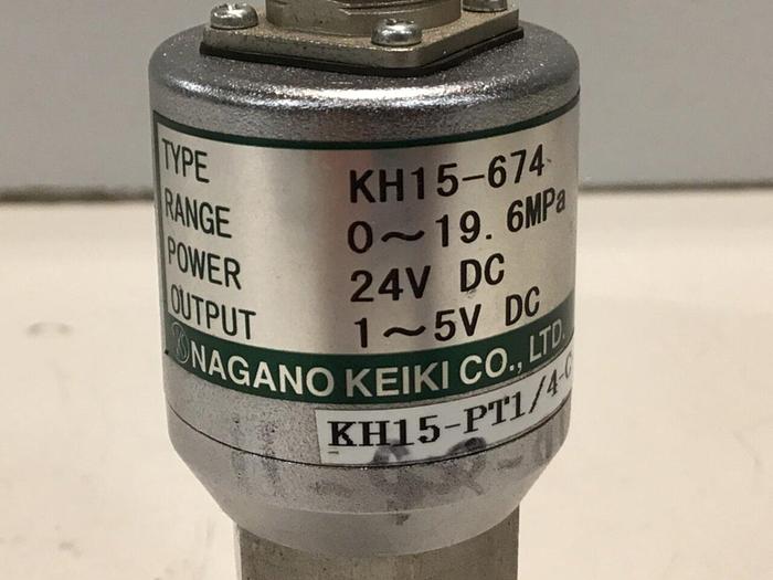 Used NAGANO Pressure Transmitter KH15-PT1/4-C-19.6MP-0.25 #126579