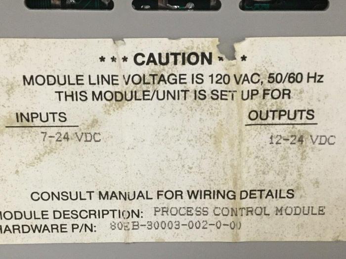 Used BARBER COLMAN Process Control Module 80EB-30003-002-0-00 Used