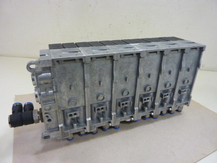 Used FESTO Control Block w/ Valves IEPR-03-7.0-P #60707