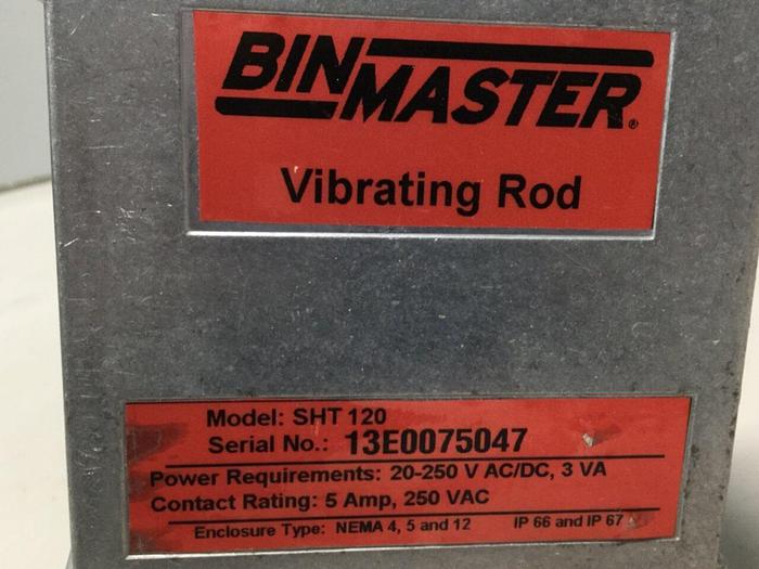 Used BIN MASTER Vibrating Rod SHT120 #111185