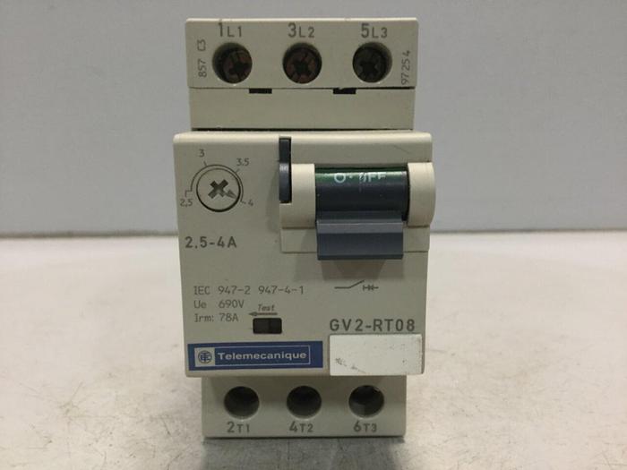 Used TELEMECANIQUE Manual Motor Starter GV2-RT08 #103042