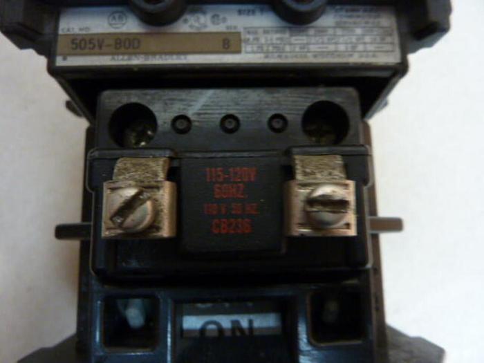 Used ALLEN BRADLEY Motor Starter Size 1 505V-BOD SER B #29563