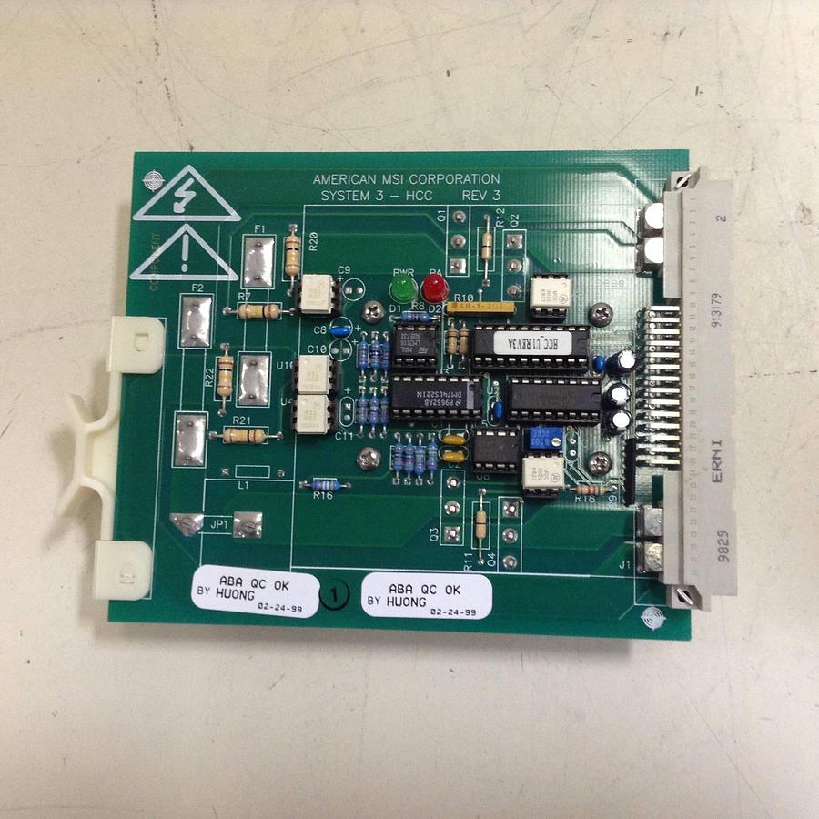 Used AMERICAN MSI System 3 Heater Control Card 3000.020.085 Used