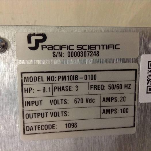 Used PACIFIC SCIENTIFIC Drive PM10IB-0100 Used