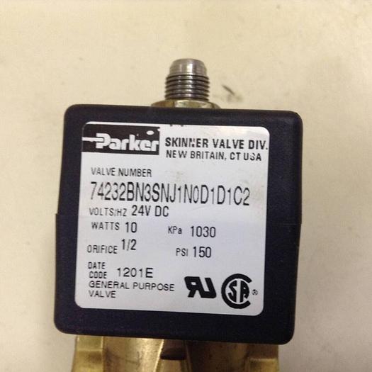 Used PARKER General Purpose Valve 74232BN3SNJ1N0D1D1C2 #72086