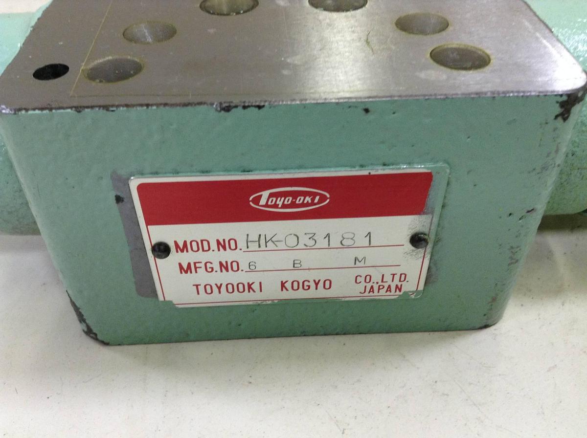 Used TOYOOKI KOGYO Valve HK-03181 USED