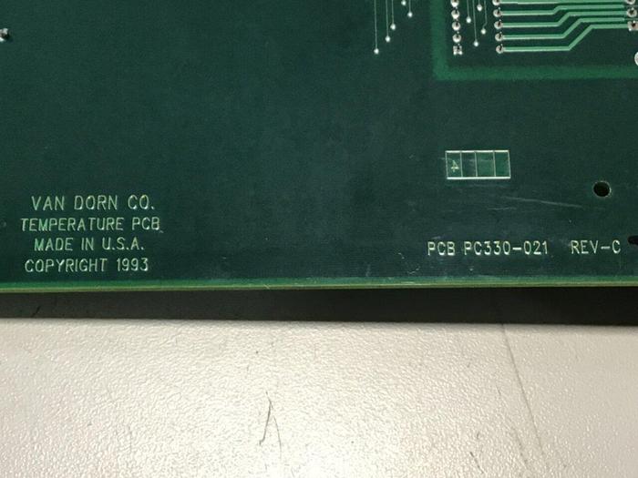 Used VAN DORN Temperature Circuit Board PC330-021 330-021 Used