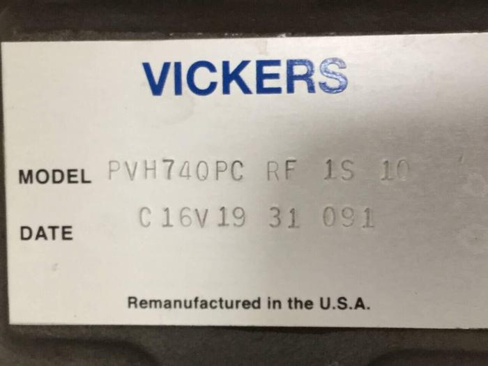 Used VICKERS Hydraulic Vane Pump PVH74QPCRF1S10C16V1931091 Used