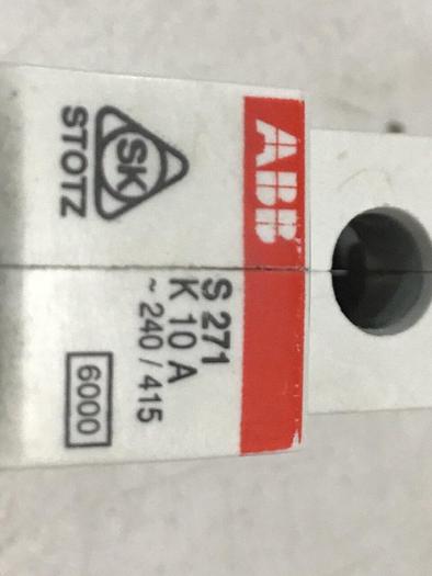 Used ABB Circuit Breaker 10 Amp S271-K10A #119599