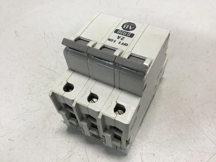 Used ALLEN BRADLEY 2 Amp Circuit Breaker 1492-CB3/G020 SER A Used