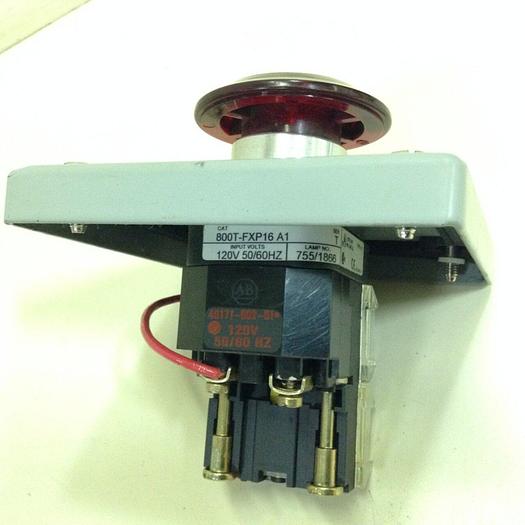 Used HOFFMAN Enclosure & Red Push Button E-1PBX BUTTON #69400