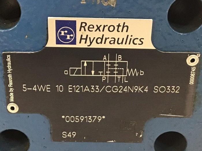 Used REXROTH Valve 54WE10E121A33/CG24N9K4 SO332 #132456