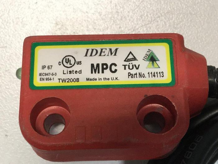 Used IDEM SAFETY SWITCHES Coded Miniature Switch 114113 #103713