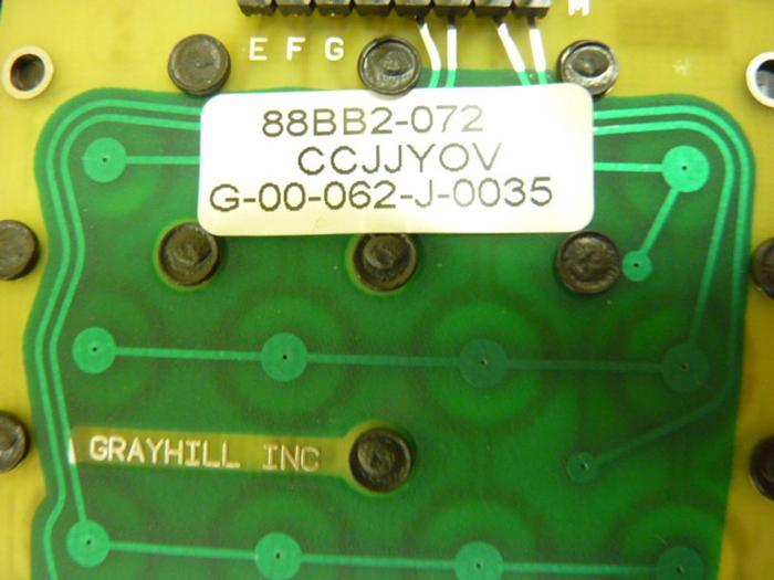 Used GRAYHILL Keypad 88BB2-072 #43677