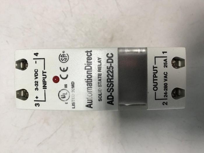Used AUTOMATION DIRECT Solid State Relay AD-SSR225-DC #141532