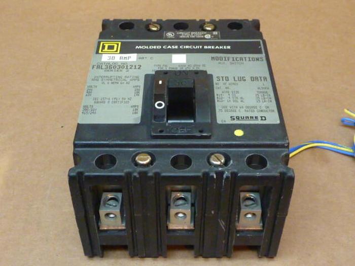 Used SQUARE D 30 Amp Circuit Breaker FAL360301212 USED