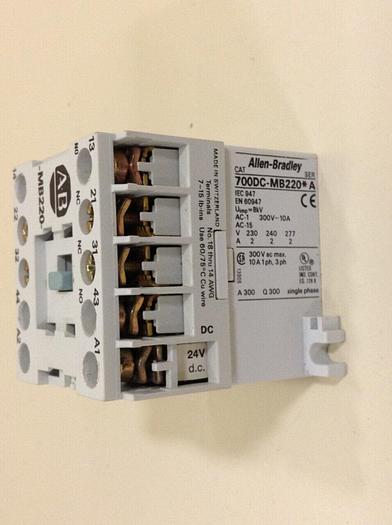 Used ALLEN BRADLEY Contactor 700DC-MB220. SER A #79549