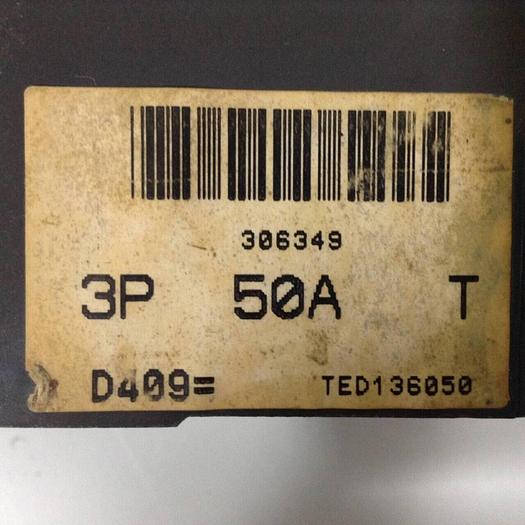 Used GE 50 Amp Circuit Breaker TED136050 #90189