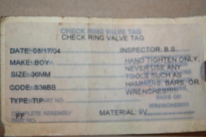 BOY MACHINES 36 mm Screw Tip S36BB #19195