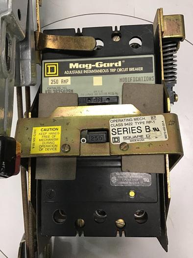 Used SQUARE D 250 Amp Circuit Breaker KAL3625029M #144661