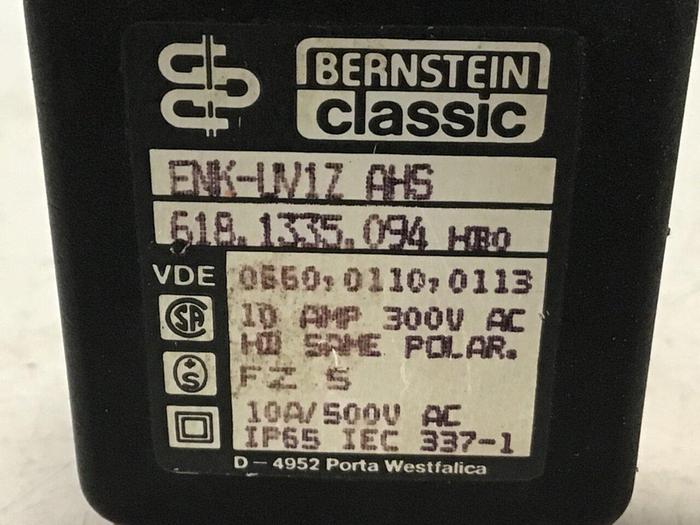 Used BERNSTEIN Limit Switch ENK-UV1Z AHS #121340