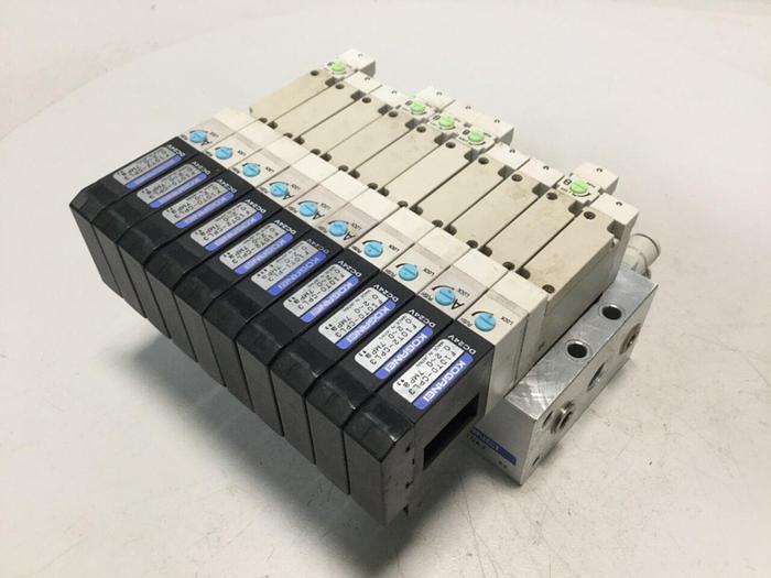 Used KOGANEI Manifold w/ Valves F10M10AJ Used