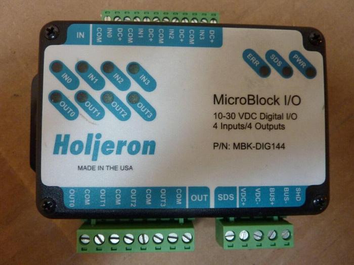 Used HOLJERON I/O Micro Block MBK-DIG144 #23337