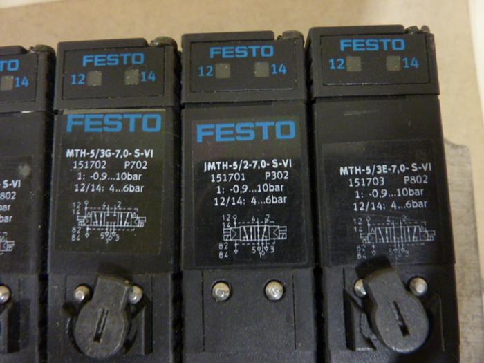 Used FESTO Control Block w/ Valves IFB8-03 #52808