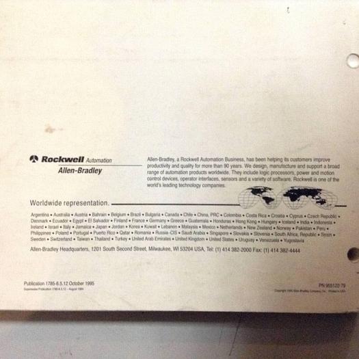 Used ALLEN BRADLEY User Manual 1785-6.5.12 #70847