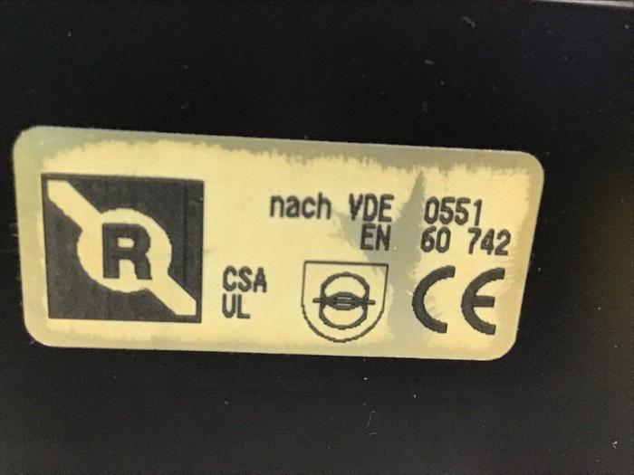 Used MICHAEL RIEDEL 0.75 kVA Transformer RDRKL 20 S-K #118469