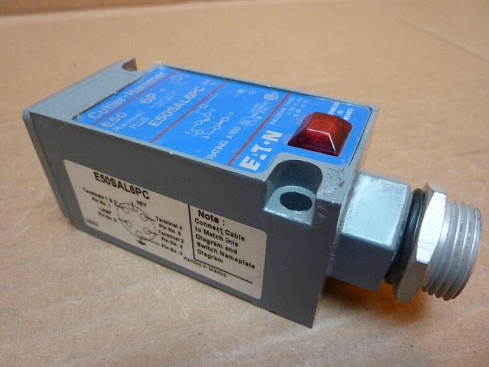 Used CUTLER HAMMER Limit Switch E50SAL6PC #23159