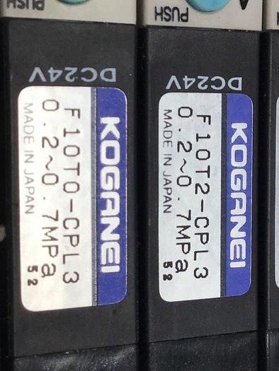 Used KOGANEI Solenoid w/ Valves F10M7AJ #120907