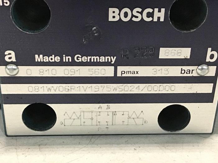 Used BOSCH Valve 081WV06P1V1975WS024/00D00 #116973