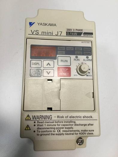 Used YASKAWA VS Mini J7 Inverter CIMR-J7AA20P1 #98535